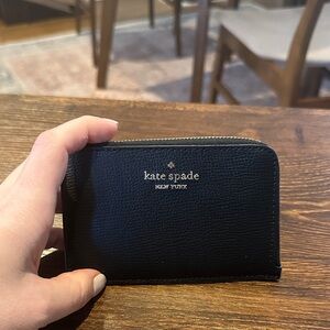 Kate Spade Black Leather Card Holder